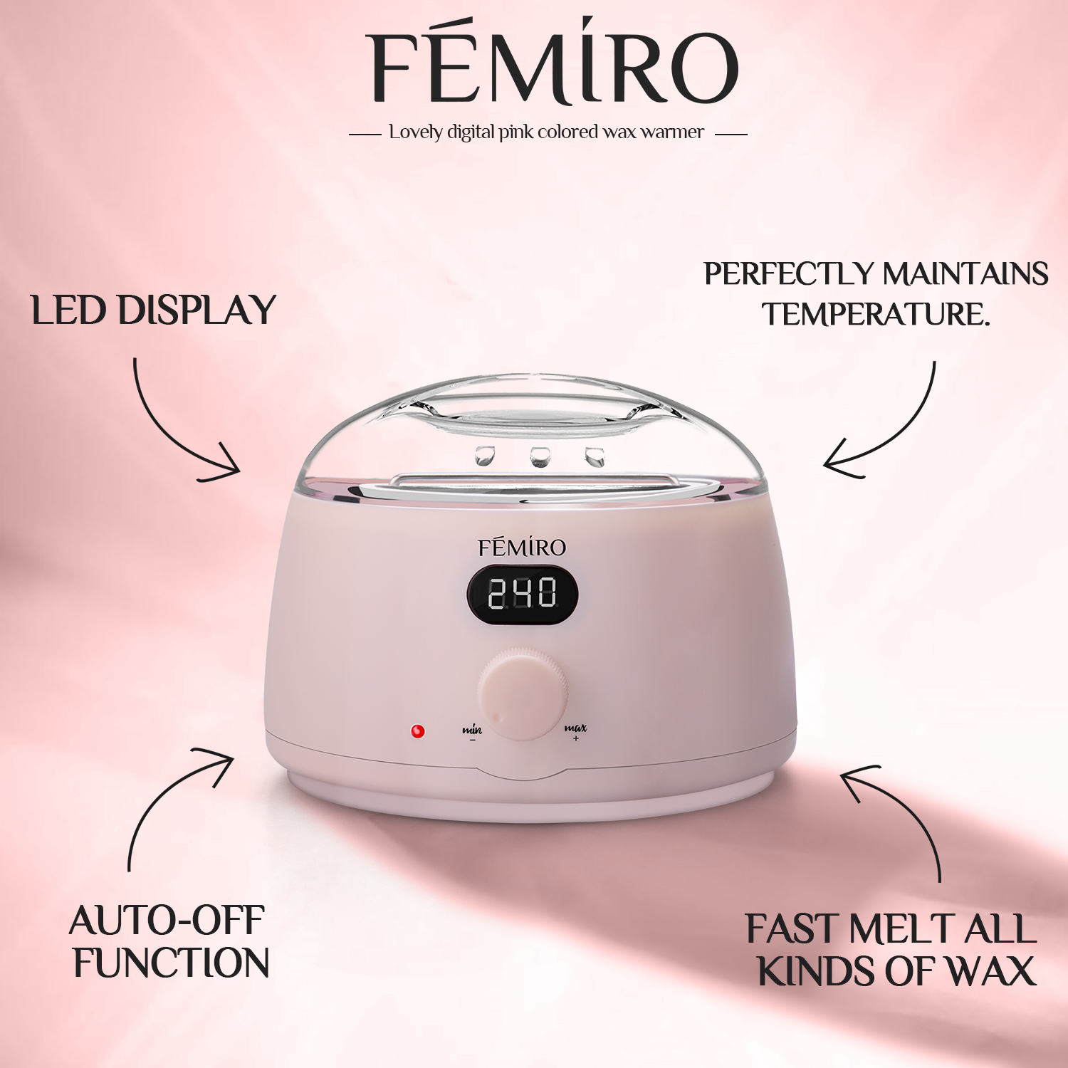 Femiro Waxing Kit, FE-11 Digital Wax Warmer Kit for Coarse Hair Removal,  Home Wax Kit with Brazilian Formulas Hard Wax Beads for Bikini Brazilian  Legs Armpit Face Full Body Waxing – FEMIRO